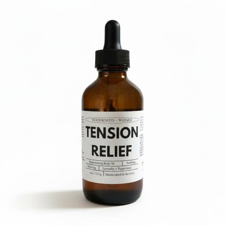 Tension Relief Body Oil for wholesale by Woodknots + Whimsy