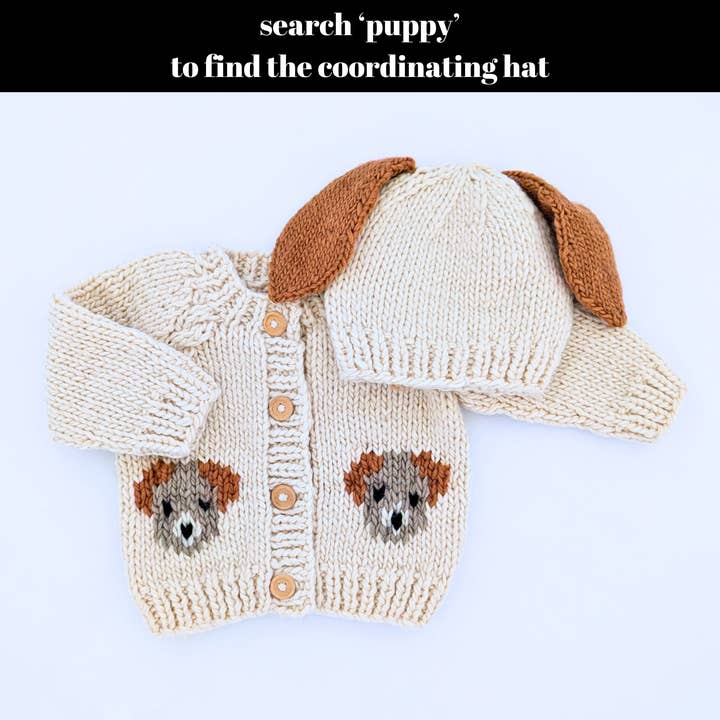 Huggalugs - Wholesale Cardigan - Baby - Puppy Cardigan Sweater Baby & Toddler