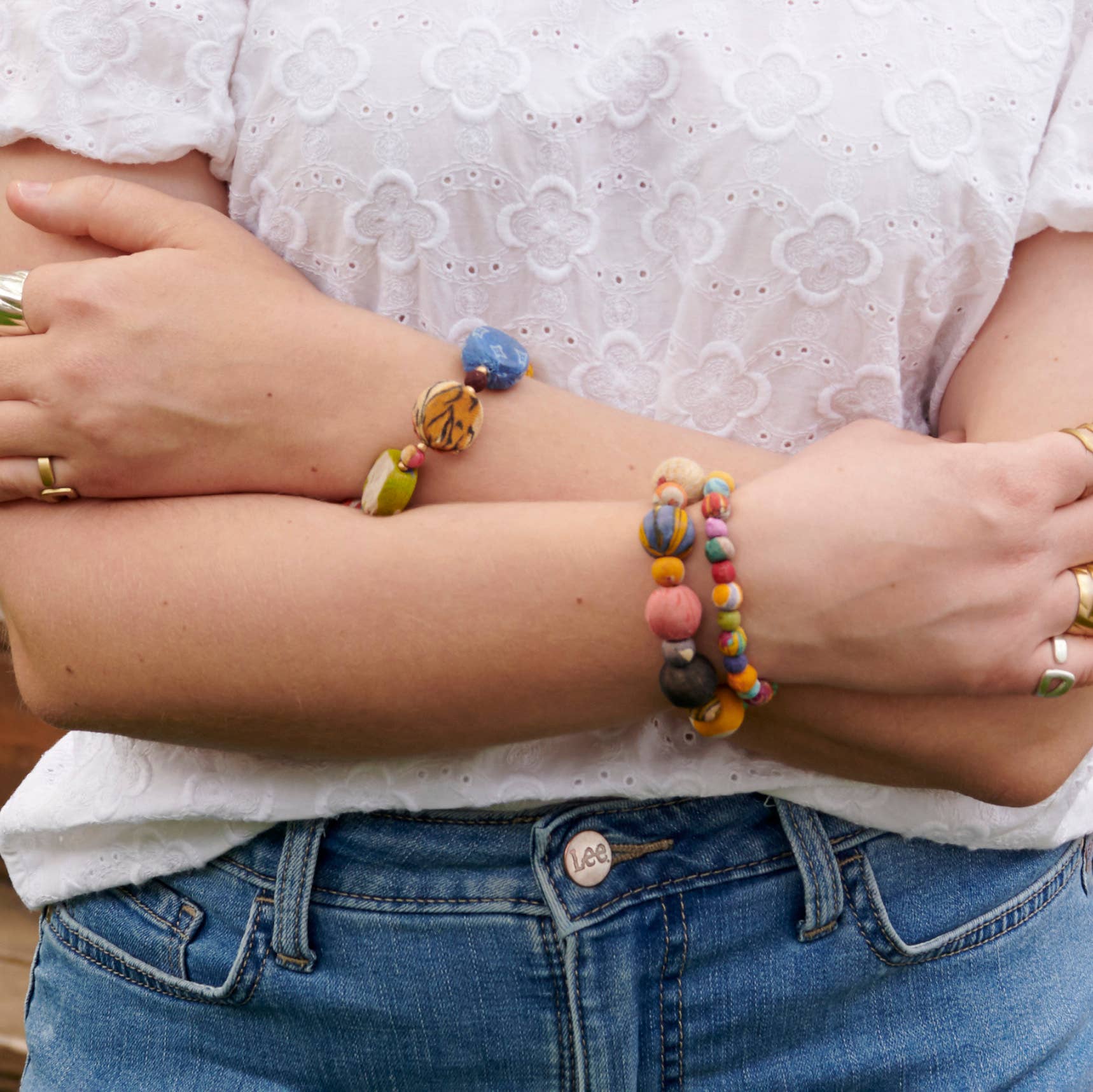 WorldFinds - Wholesale Beaded Bracelet - Kantha Poetic Bracelet2
