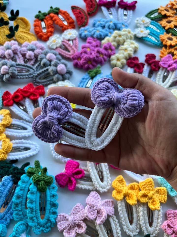 horquilla de lazo de ganchillo, amigurumi para venta al por mayor de Emel Crochet