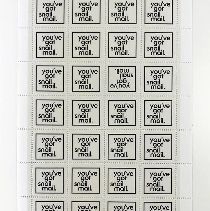 The Portland Stamp Company - Wholesale Rubber/Decorative Stamp - You've Got Snail Mail - Lick & Stick Stamps0