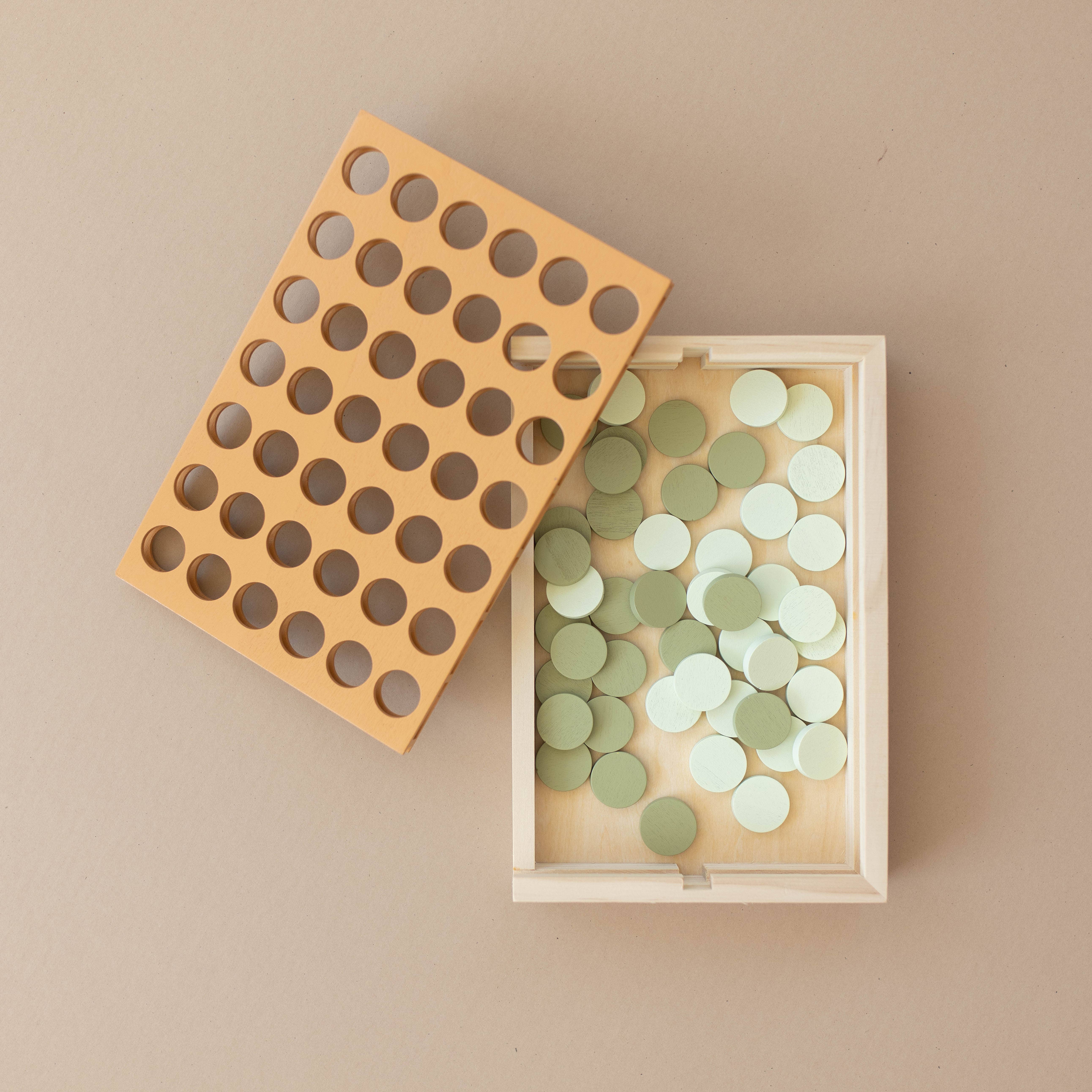 Brooklyn Neutral - Wholesale Board Game - Wooden Four in a Row3