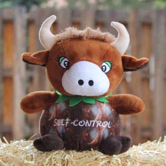 Self-Control: The Coconut Bull Plush for wholesale by New Day Gifts