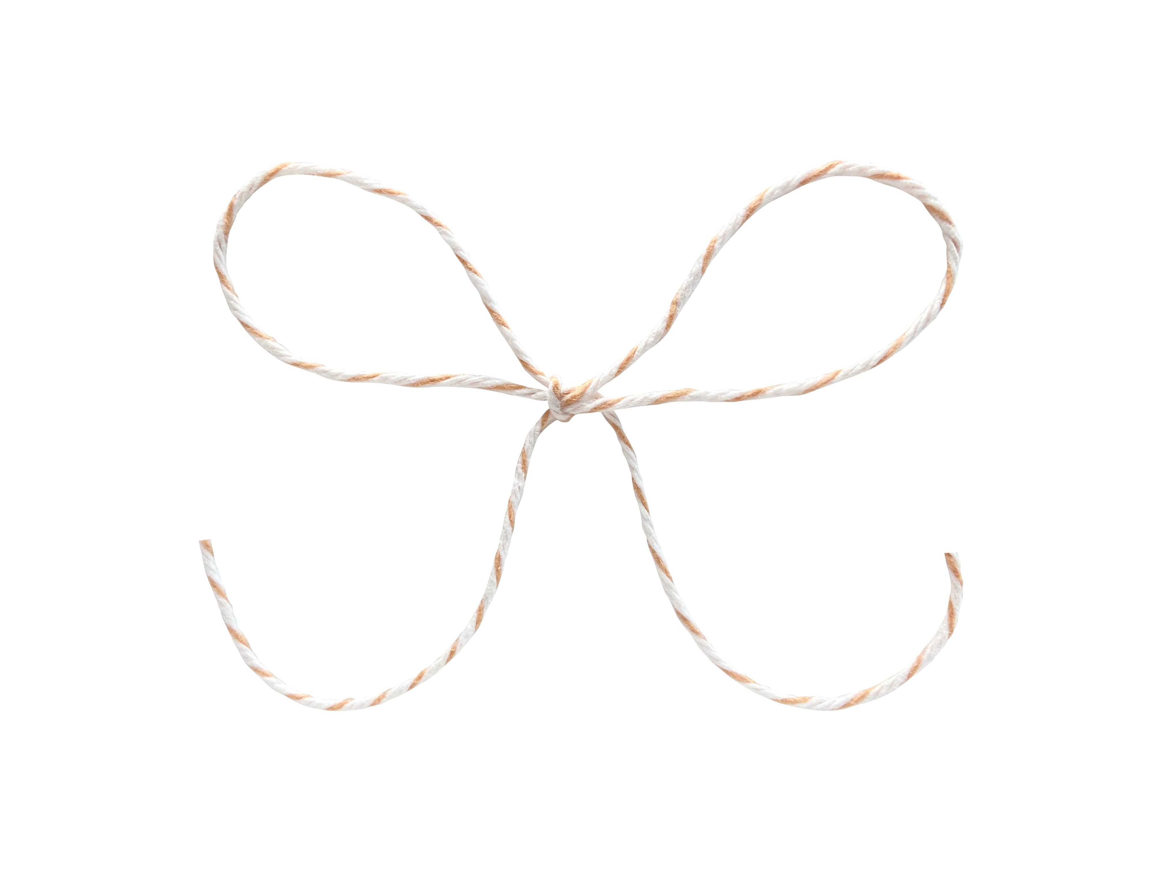 MIDORI Inc. - Wholesale Twine - Twine - Peach & White Stripe0