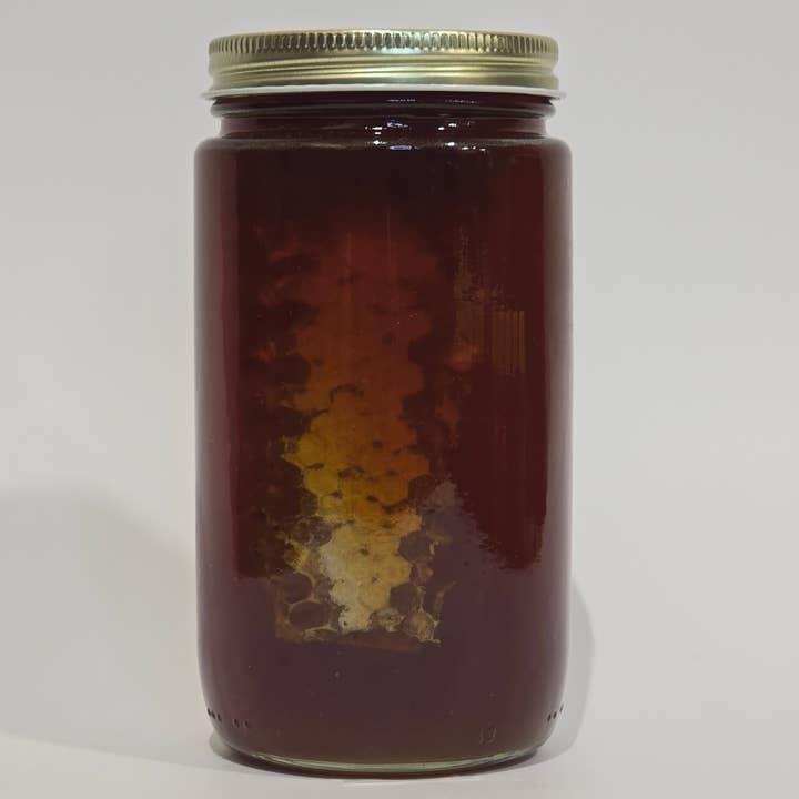 Comb in Jar of Honey for wholesale by The Honey Couple