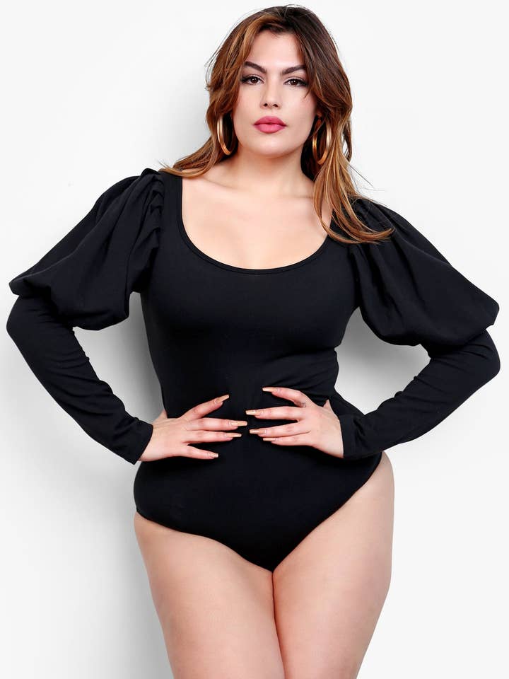 Body a maniche a sbuffo Old Times per la vendita all'ingrosso da parte di REBDOLLS