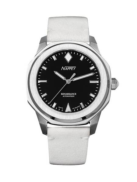 Nappey Renaissance Steel And Black Suede 115 X 94 X 716 for wholesale by Nappey