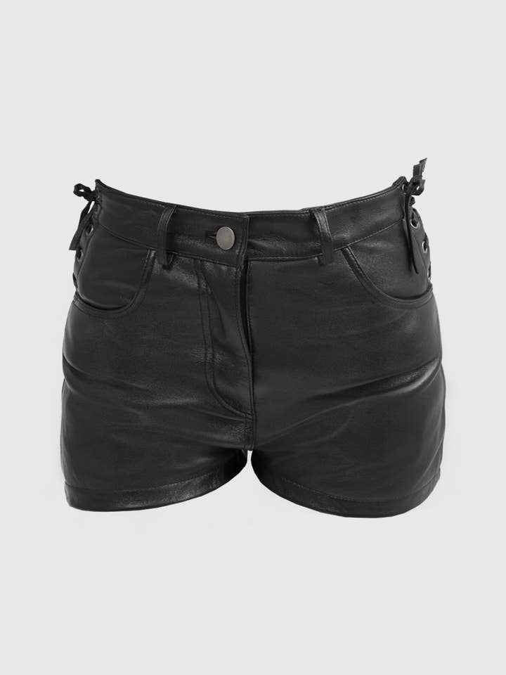 Rosa - Fashion Leather Shorts for wholesale by Jim and MaryLou