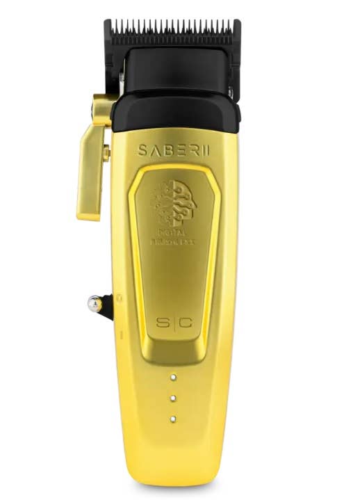 Salon Equipment Pros - Wholesale Clippers - Men's - StyleCraft Pro Saber 2.0 Metal Cordless Clipper Gold SC617M4