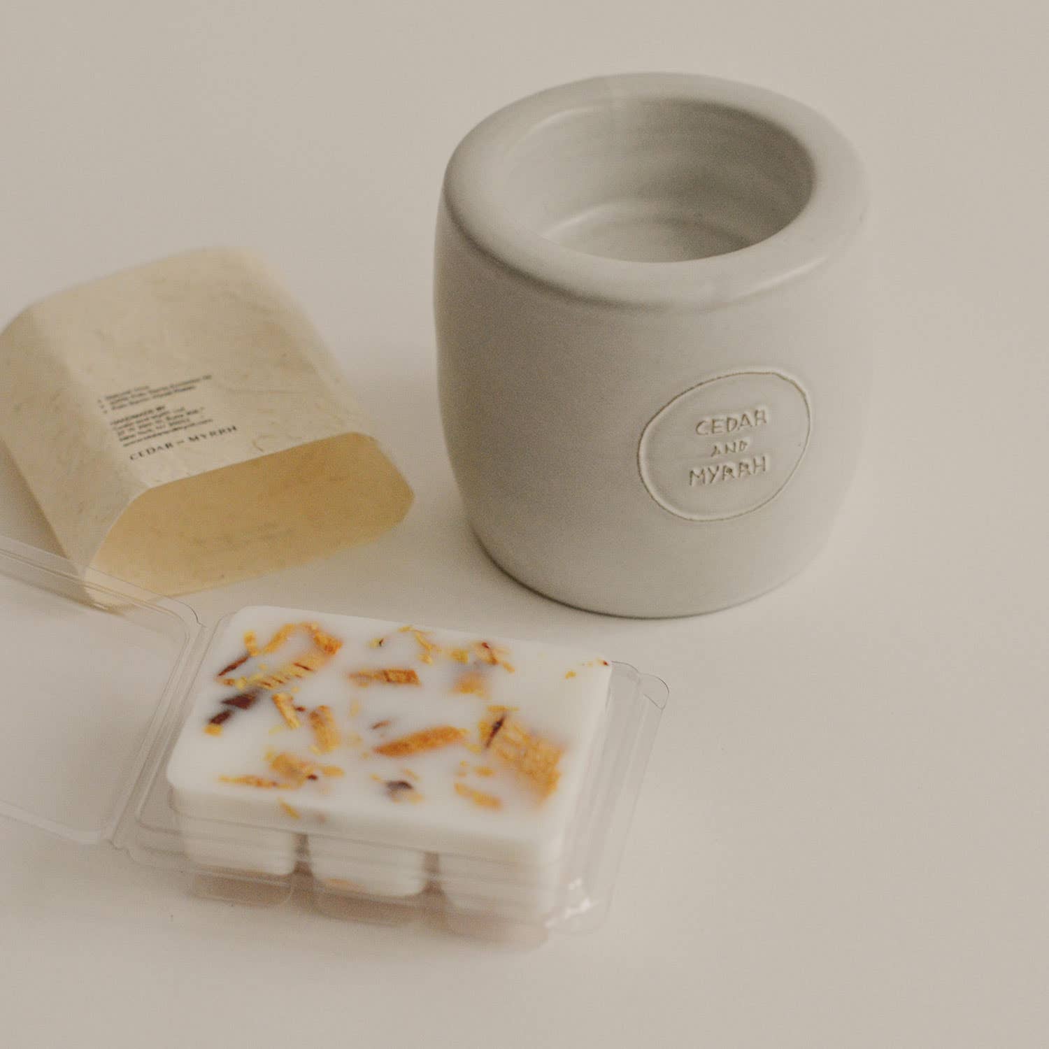 Cedar and Myrrh - Wholesale Wax Melt - Natural Palo Santo Scented Wax Melts | 6 Cubes2