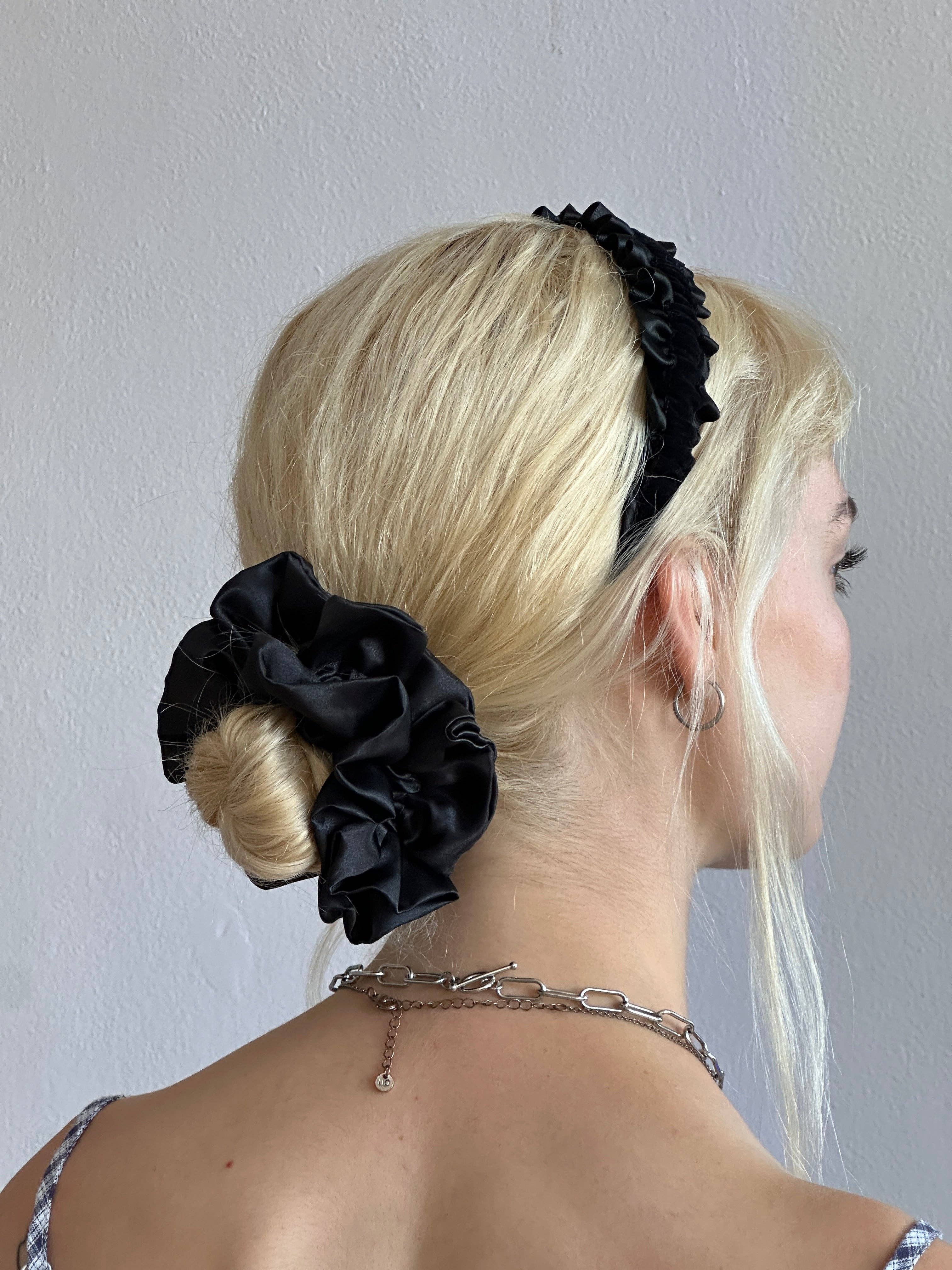Room Shop – wholesale Scrunchie - Women’s – Satin Ruffle Scrunchie6