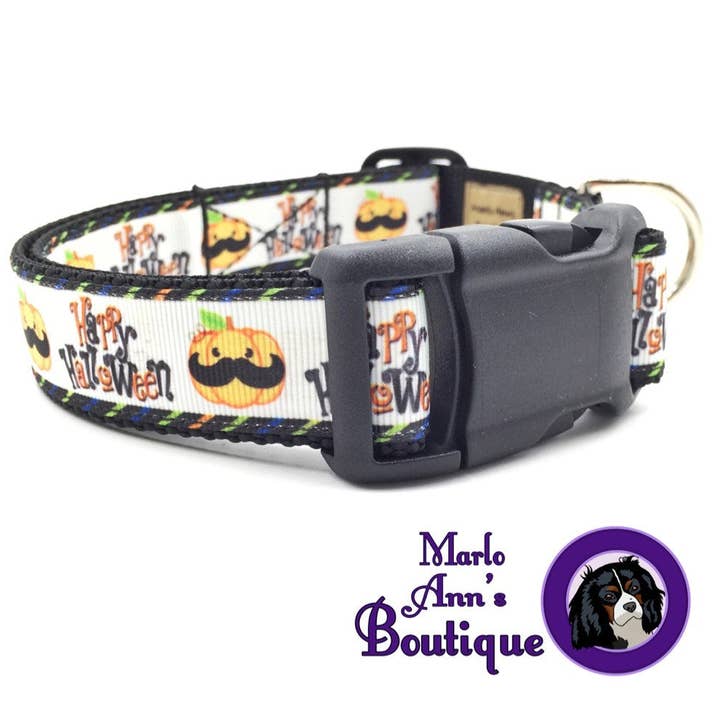 Happy Halloween Dog Collar for wholesale by Marlo Ann's Boutique