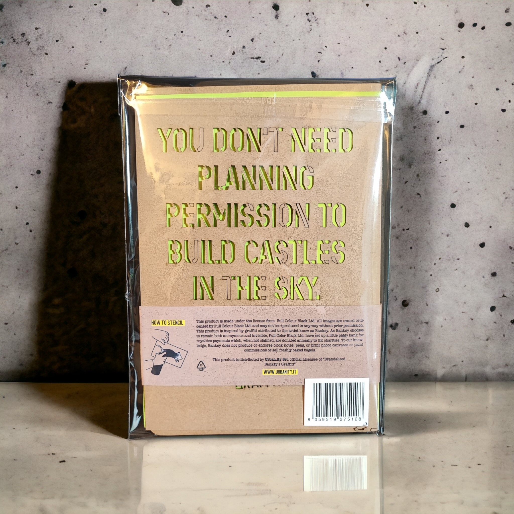 URBAN.ITY SRL - Vente Journal intime - Banksy Carnet de rue A5 avec pochoir - You Don’t Need…2