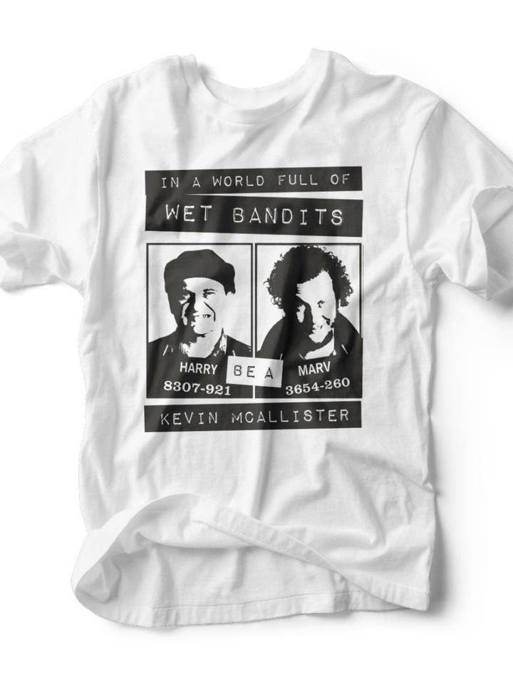 Ruby’s Rubbish - Wholesale Screen Printed T-Shirt - Unisex - Be a Kevin McAllister | Seasonal T-Shirt | Ruby’s Rubbish®