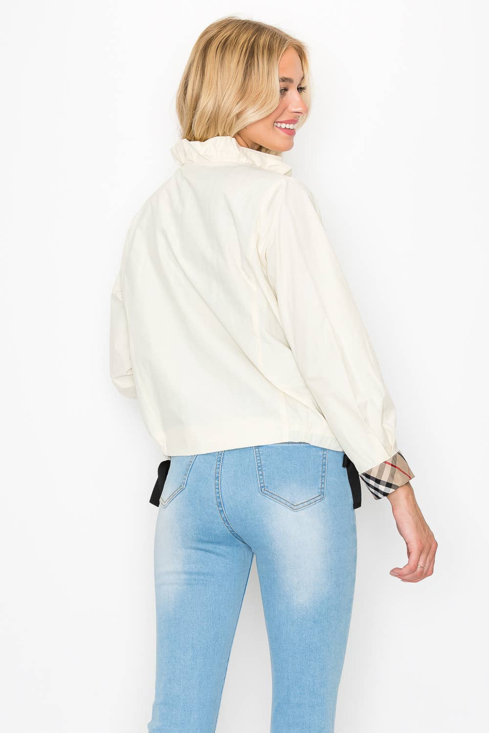 Joh Apparel – wholesale Jacket – Women's – Jessica Jacket with Plaid Inside Lining8