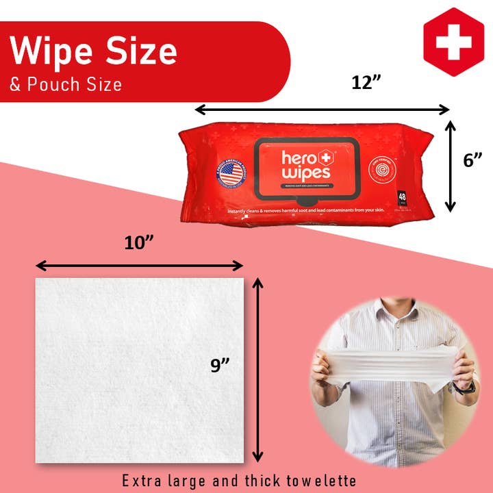 LA Fresh - Wholesale Face & body wipes - Hero Wipes Extra Large Body Wipes 48 ct Flow Pack7