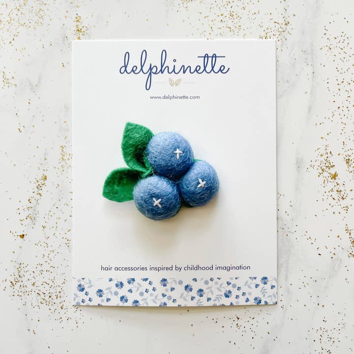delphinette - Wholesale Hair Clip - Kids - Blueberry Hair Clip