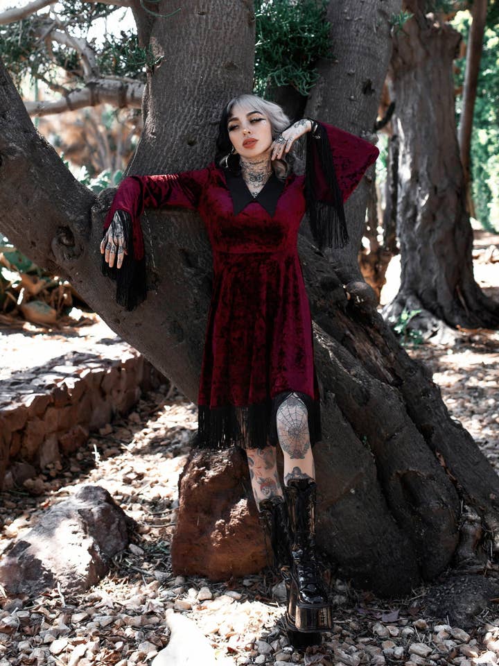 Red Moon Dress for wholesale by Lively Ghosts