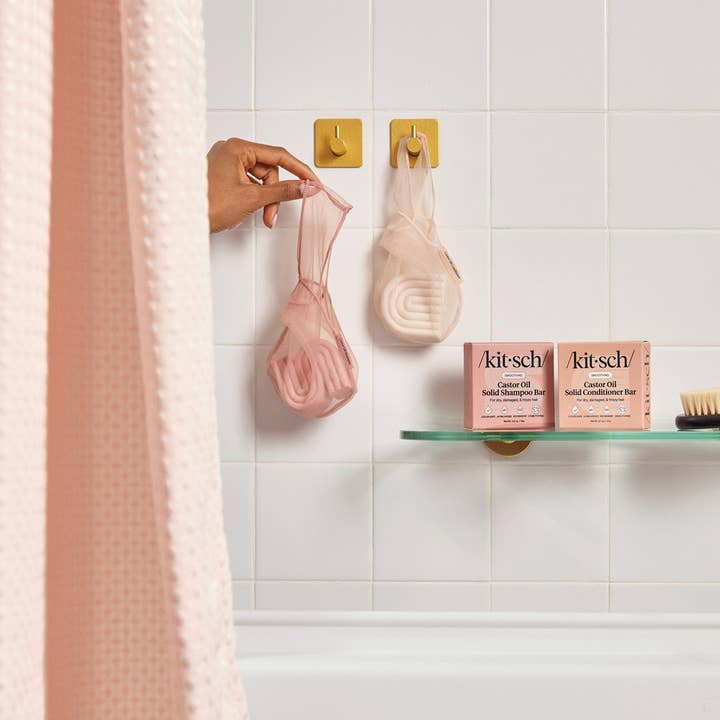 KITSCH – wholesale Shampoo puck/solid shampoo – Castor Oil Shampoo Bar Saver Bag2