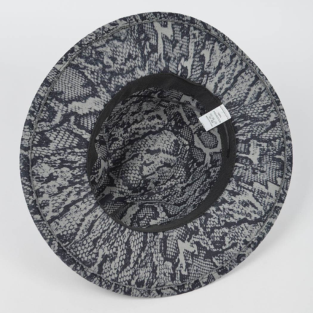 3AM BY H&D ACCESSORIES - Wholesale Fedora - Women's - Snake Print Fedora Hat1