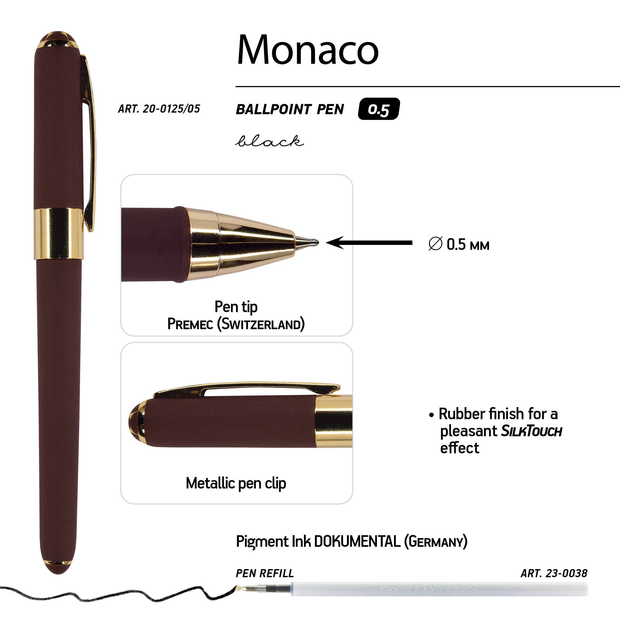 BV by Bruno Visconti - Wholesale Pen - Monaco - Chocolate2