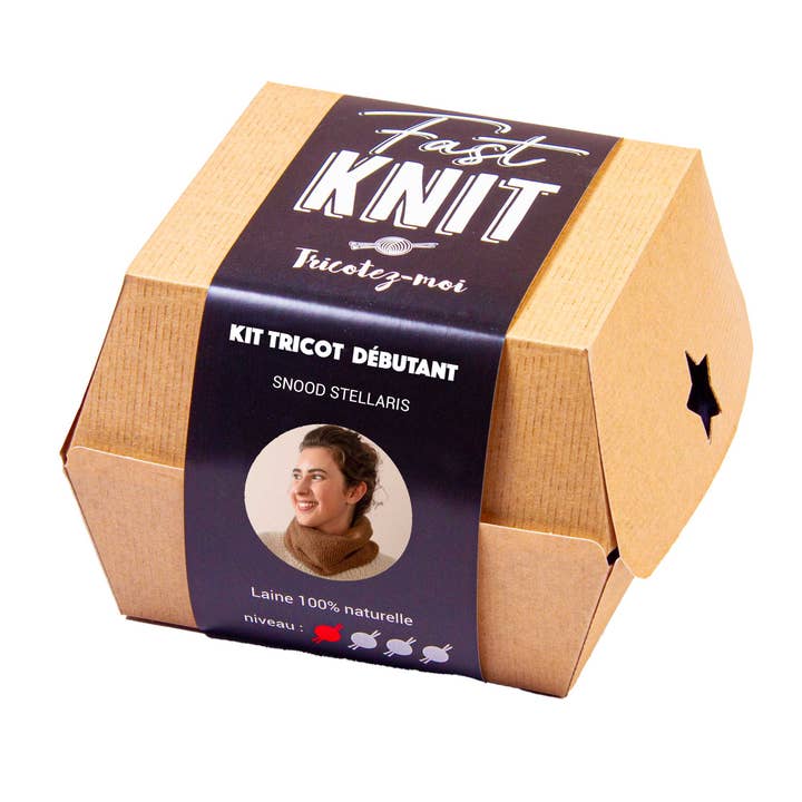 Snood Stellaris - Kant en klare doos - Hazelnootkleur voor wholesale door Tricotez-moi