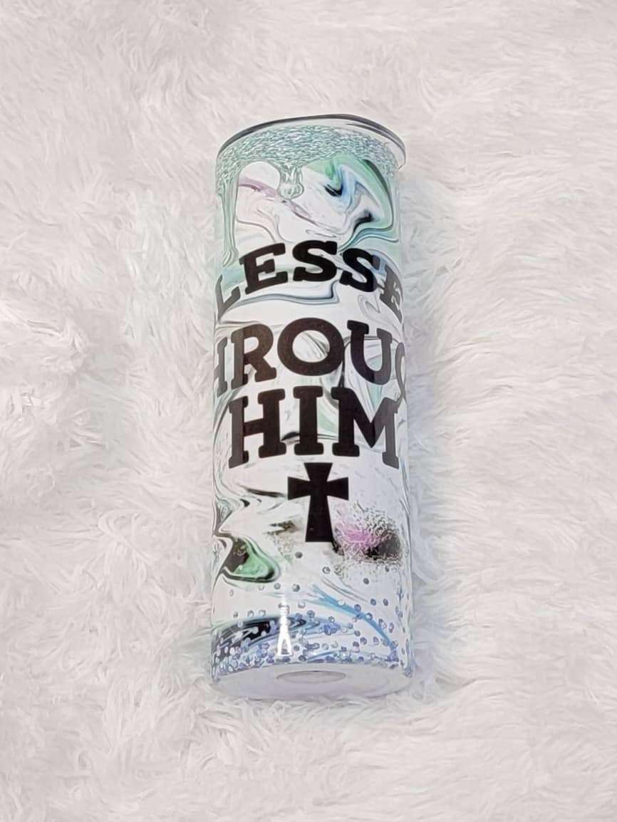 God Is Love Apparel - Wholesale Water Bottle - Blessed Through Him0