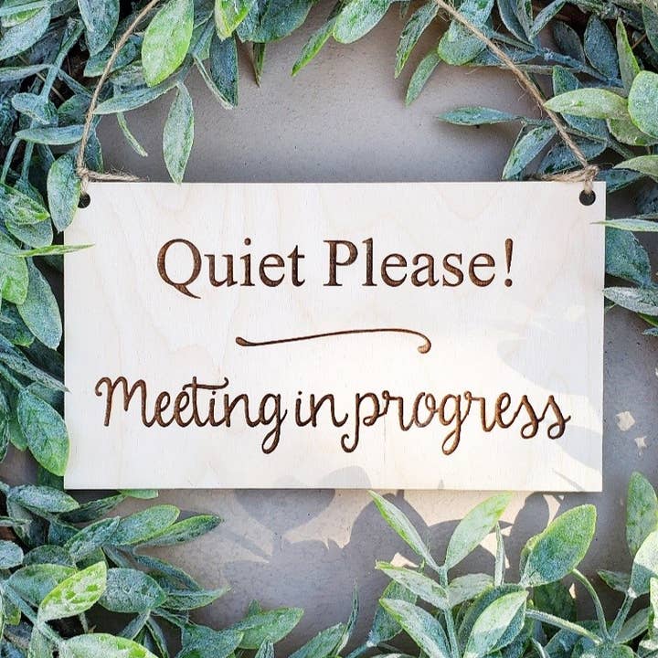 Colgador de puerta - Reunión en Progreso para venta al por mayor de Ginger Squared