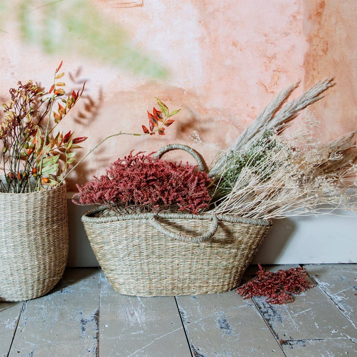 Sass and Belle – wholesale Basket – Woven Seagrass Shopper1