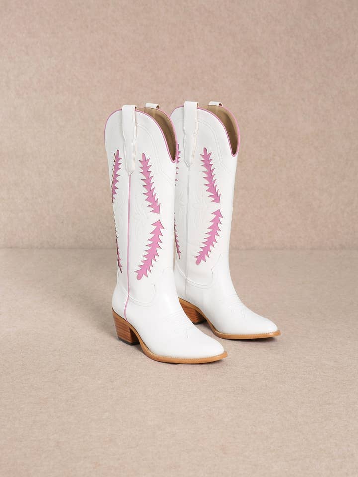 BOTAS COWBOY COM RECORTE DE DESIGN EM COR JADE por atacado de CCOCCI