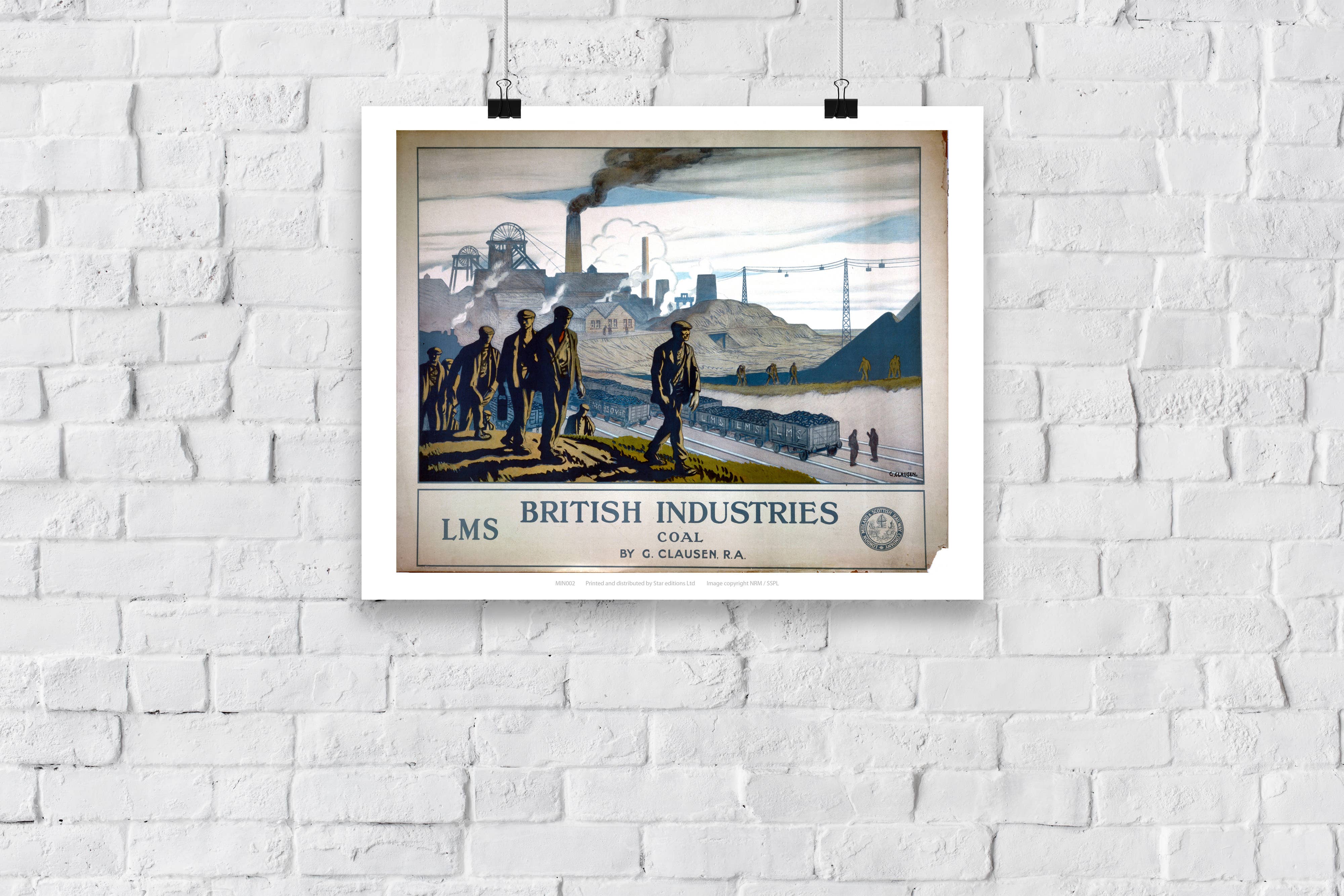 Star Editions - Vente Affiche d'art - British Industries - Coal - Impression artistique haut de gamme, 11 x 14 po2
