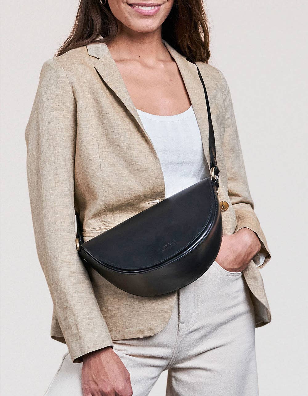 O My Bag - Vente Sac à bandoulière – femme - Laura - Cuir Classique Noir6