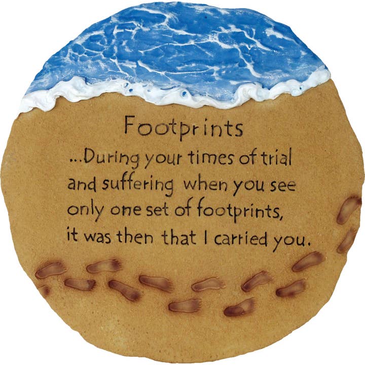 Spoontiques, Inc - Wholesale Stepping Stone - Footprints Stepping Stone