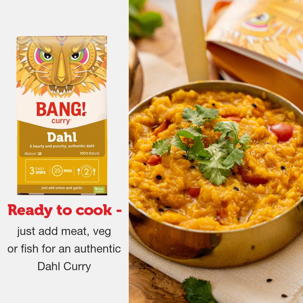 BANG! Curry - Wholesale Dried Spice Mix - Dhaka Dahl Curry Spice Kit with Red Lentils2