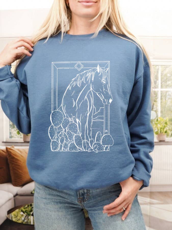 Nevada Crewneck for wholesale by Magnolia Ranch Originals