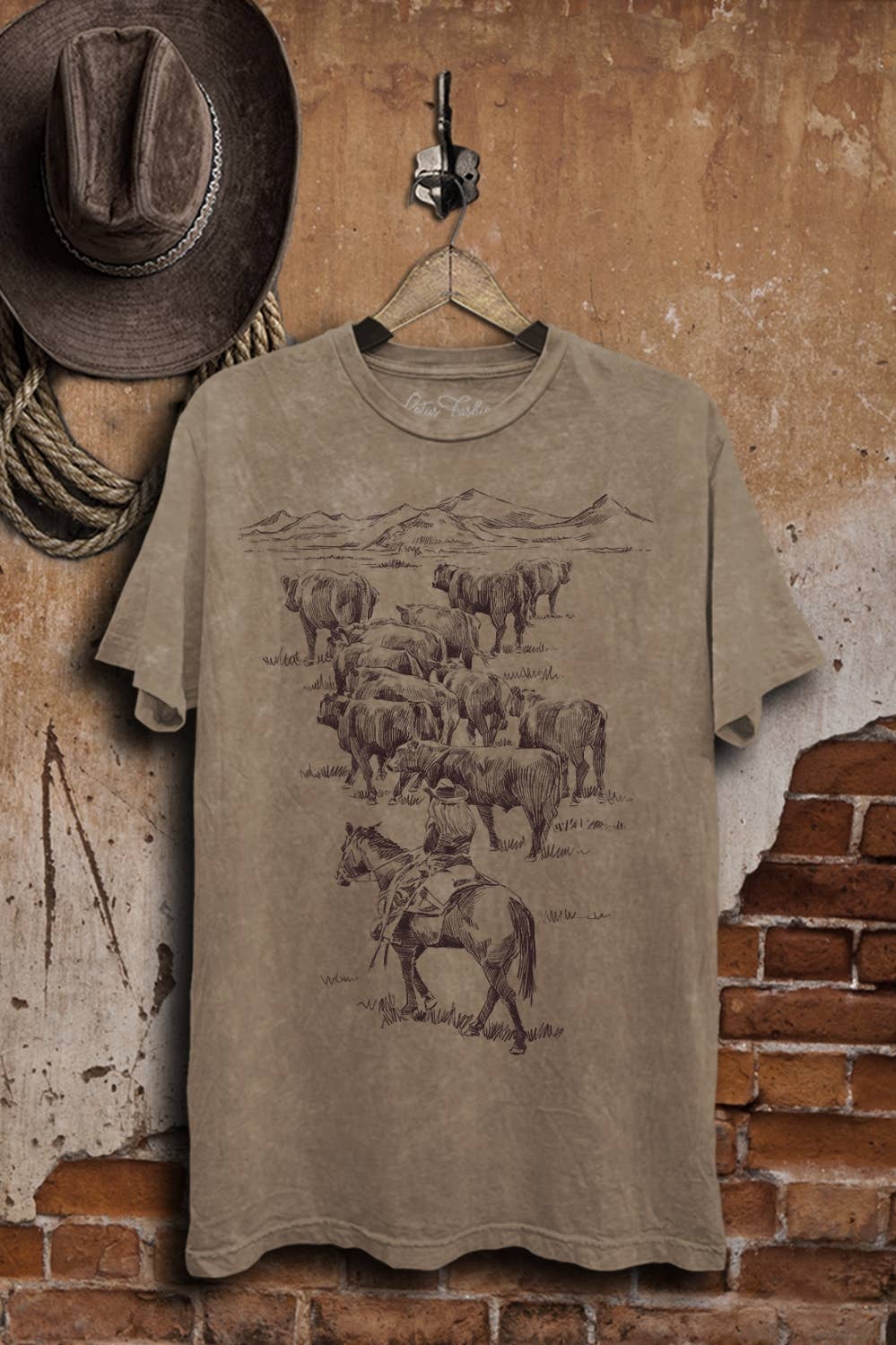 Lotus Fashion Collection - Wholesale T-Shirt (Graphic) - Women's - Ranch Life Graphic Top8