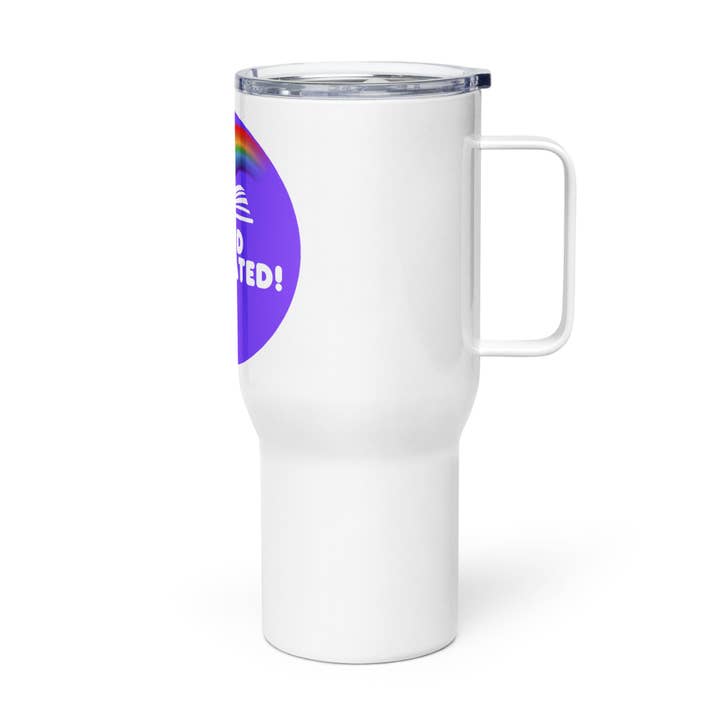Food Motivated Travel Mug! for wholesale by July Bean Designs