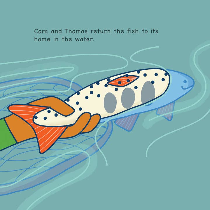 Brookie Designs - Wholesale Preschool Book (3-5) - Nature's Catch Cora's Fishing Adventure Children's Book5