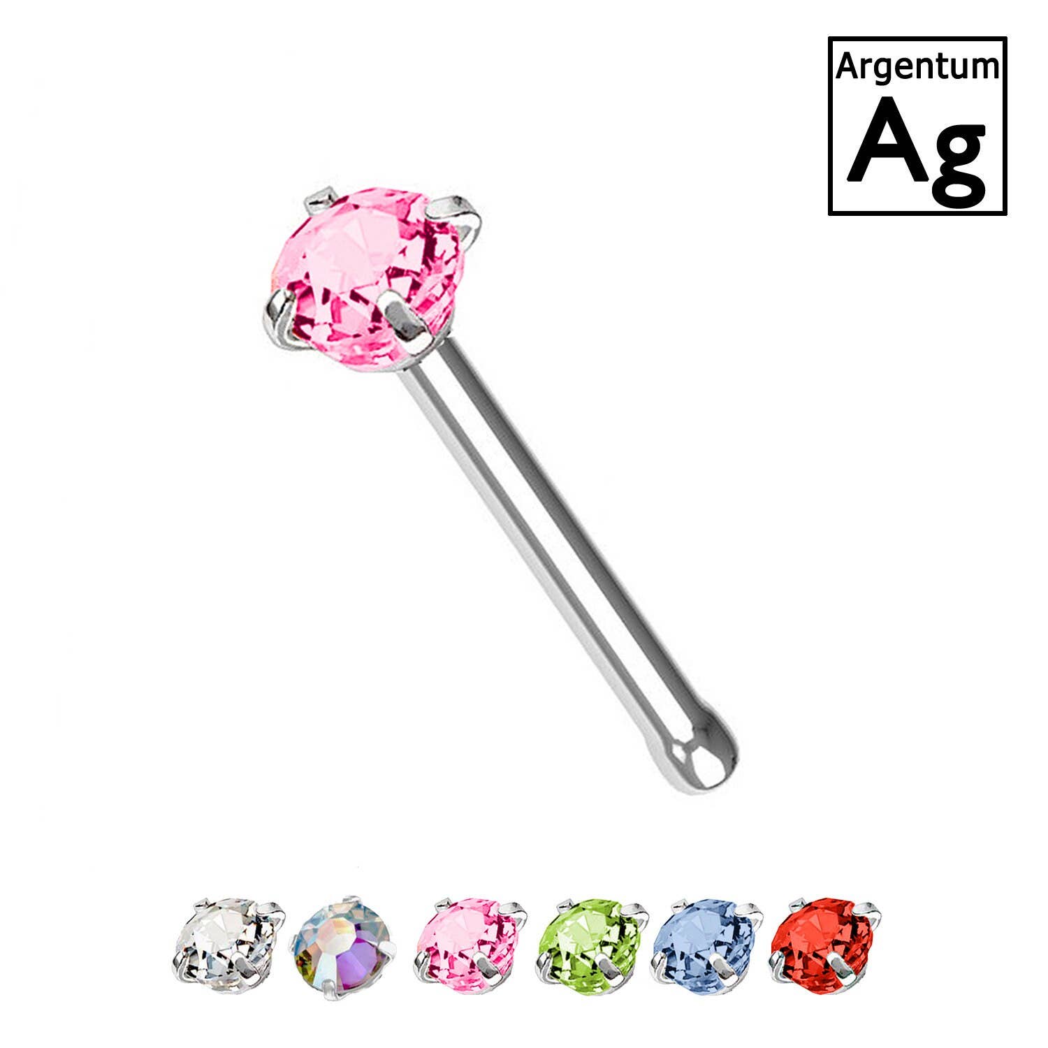 Awaken – wholesale Nose ring – 925 SILVER Nose Stud - PB-0294