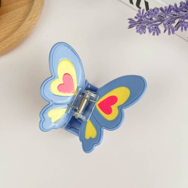 TheDivaSoap - Wholesale Hair Clip - Women's - Acetate Butterfly Hair Clip,Blue Cartoon Claw Clips1