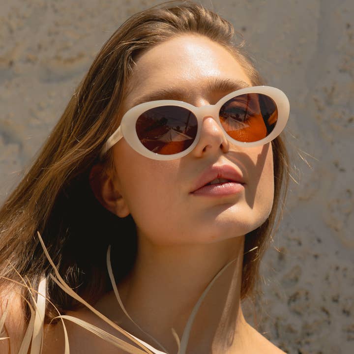 Eleventh Hour - Vente Lunettes de soleil – femme - Lunettes de soleil ovales surdimensionnées polarisées Dolce3