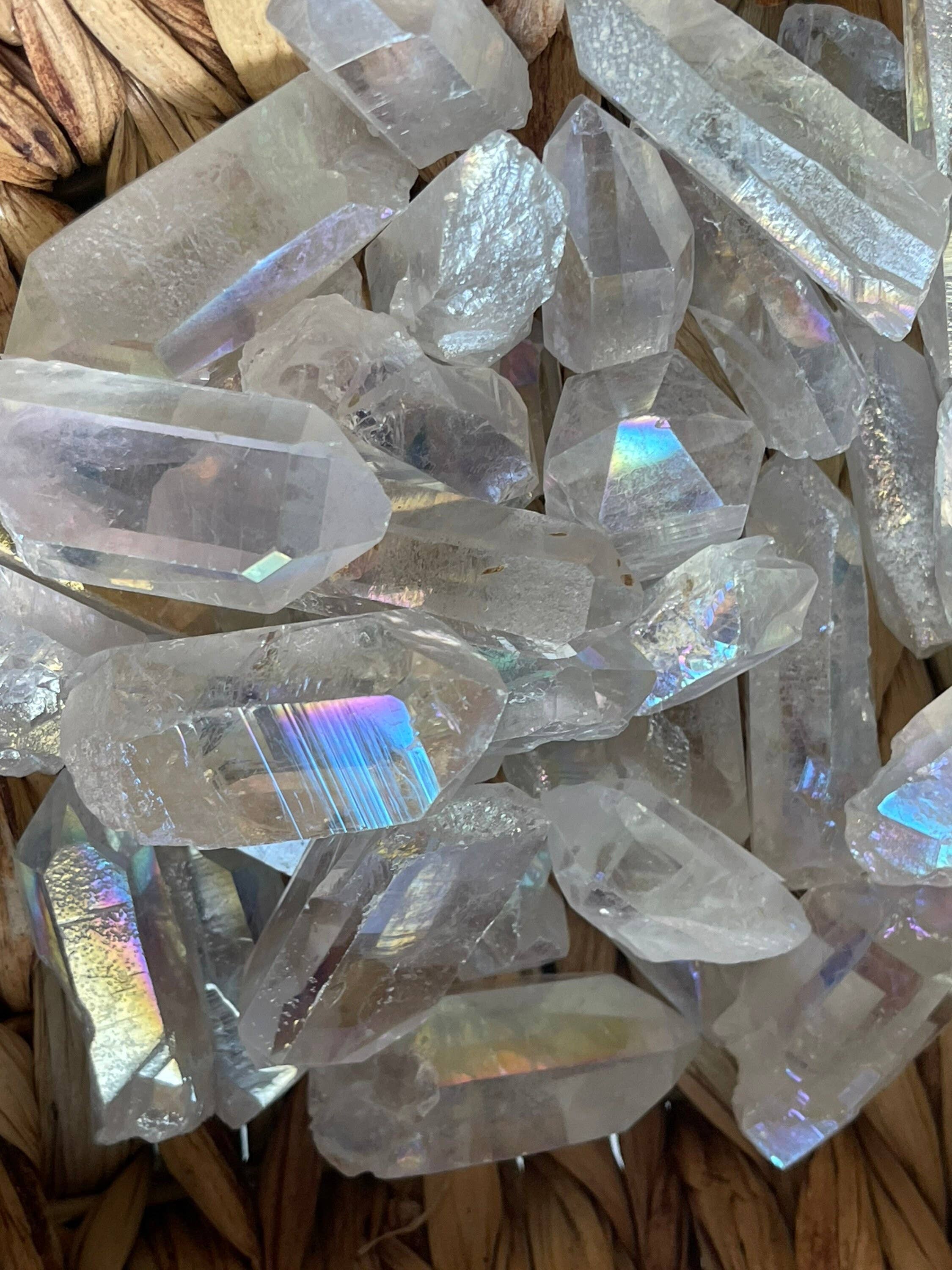 Tumbledshop - Wholesale Spiritual Stone/Crystal - Angel Aura Quartz Crystal Points, Rainbow Aura Crystal9