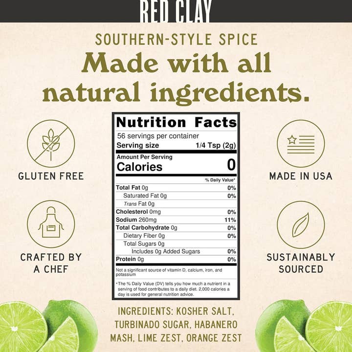 Red Clay Hot Sauce - Wholesale Salt - Spicy Margarita & Seasoning Salt - Condiments, Made in USA1