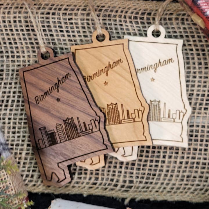 Birmingham, Alabama Ornament | AL Birmingham Skyline for wholesale by The Nostalgia Company