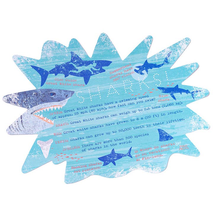 King of the Sea Paper Place Mats (x12) for wholesale by Party Pieces