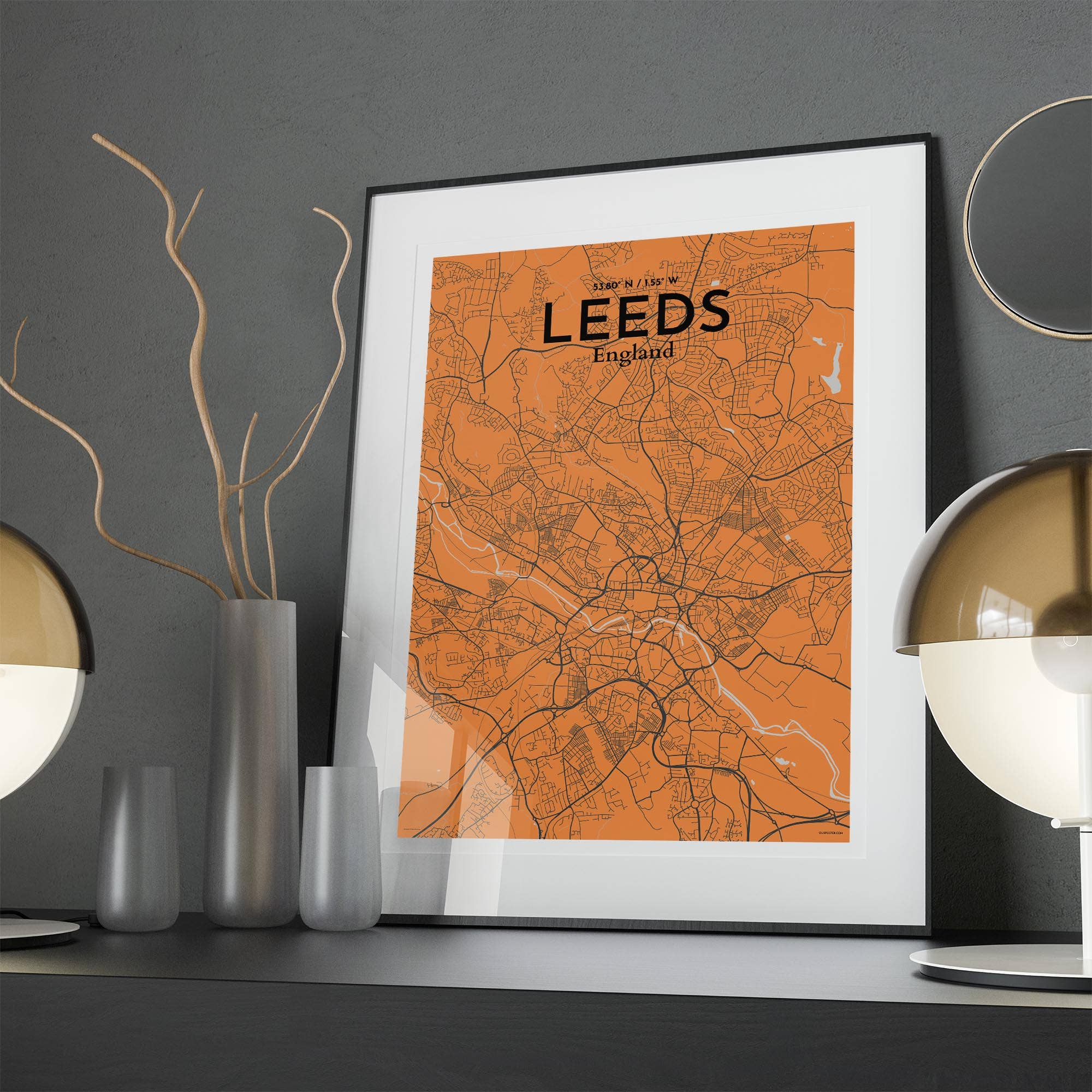 OurPoster.com – wholesale Poster – Leeds karta affisch118