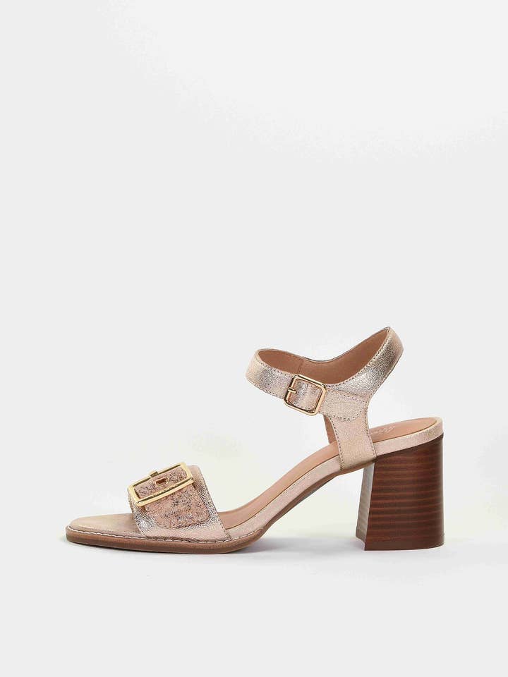 LISON Heeled sandals with adjustable buckle on the strap for wholesale by Emilie Karston
