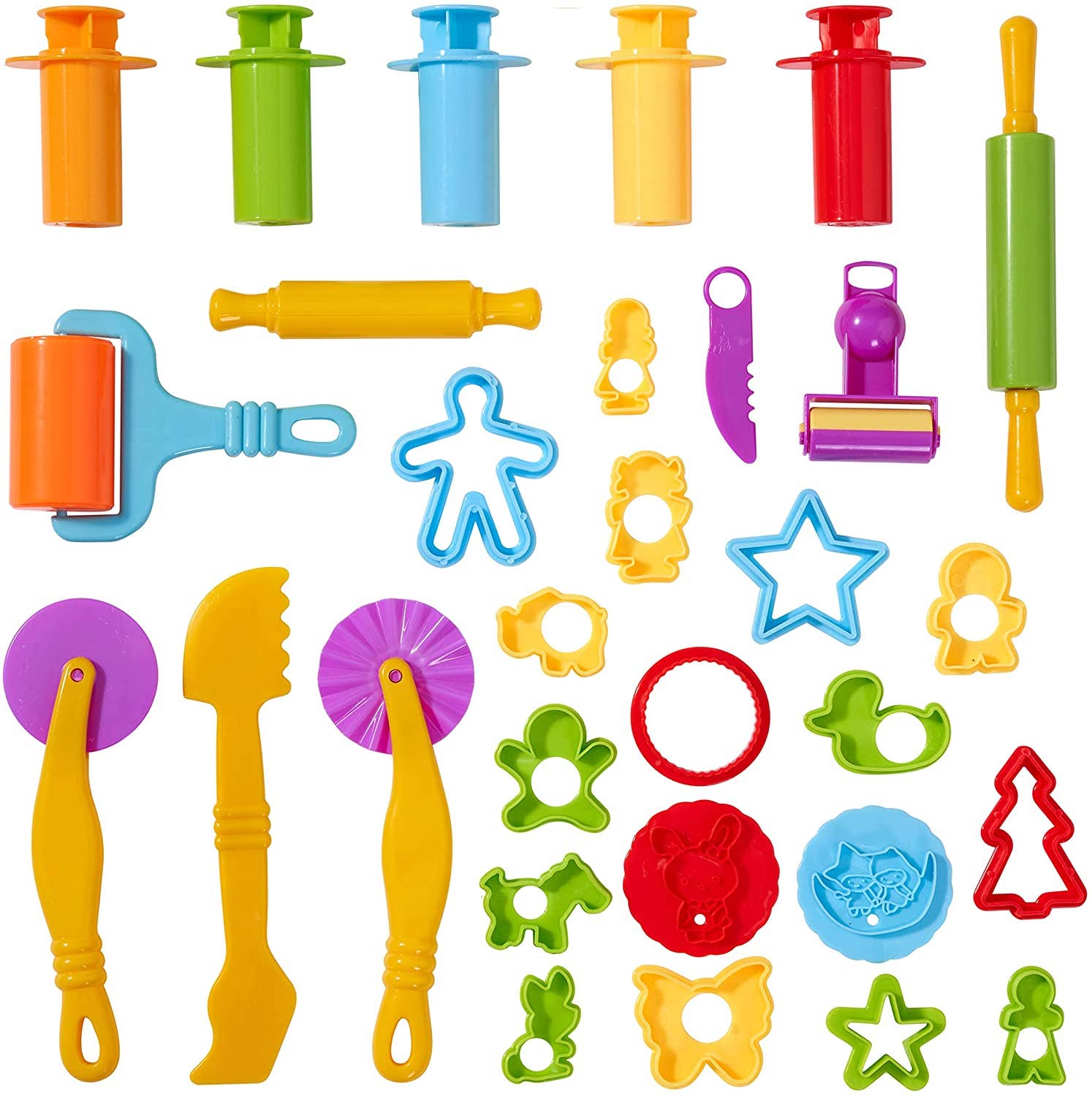 The Twiddlers - Wholesale Toy Set - Kids - 30 Pack Playdough / Clay Tools and Cutters Kit for Kids7