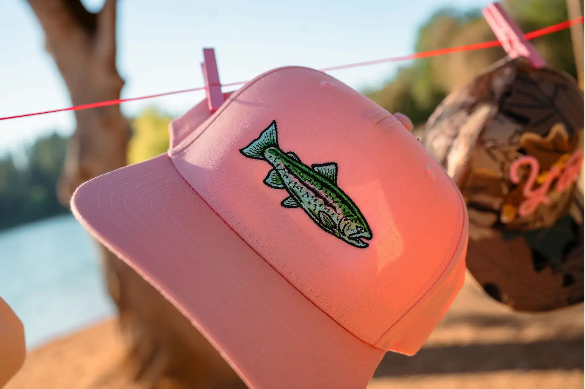 Wilder Made - Wholesale Trucker Hat - Women's - Rainbow Trout Embroidered Hat8