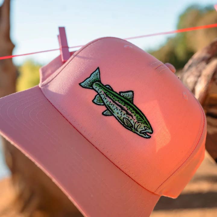 Wilder Made - Wholesale Trucker Hat - Women's - Rainbow Trout Embroidered Hat8